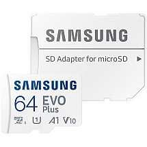 Samsung Micro SDXC card 64GB EVO plus + SD adapter