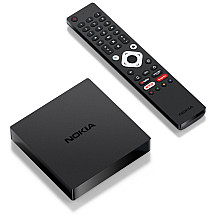 NOKIA android box 8010/ 4K Ultra HD/ NETFLIX/ 02 TV/ HDMI/ USB 3.0/ USB-C/ USB 2.0/ BT/ Wi-Fi/ LAN/ Android TV 11/ melns