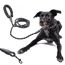 Suņu pavadas uz virves izturīgs atstarojošs 3m