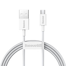 Baseus Superior sērijas kabelis no USB uz micro USB, 2A, 1 m (balts)